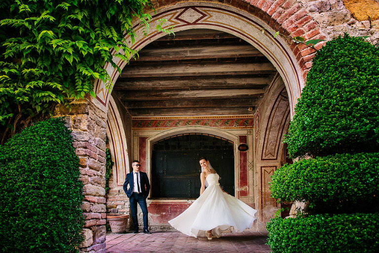 Fotograf ślubny Warszawa - sesja zdjęciowa ślubna w Liguria Włochy Ania i Jarek