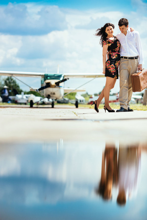 Vera i Tom - sesja narzeczeńska fotoszubi fotograf ślubny warszawa Aeoroklub