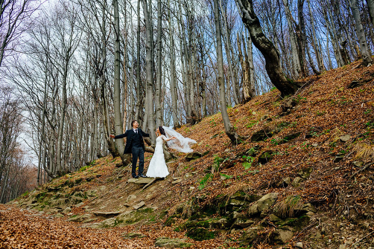 Magda i Maciek sesja zdjęciowa Bieszczady, fotograf ślubny Warszawa