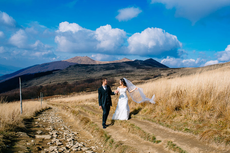 Magda i Maciek sesja zdjęciowa Bieszczady, fotograf ślubny Warszawa