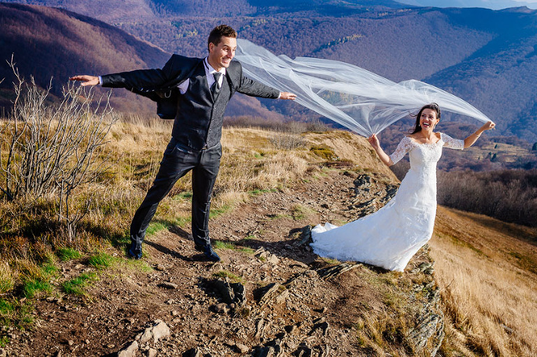 Magda i Maciek sesja zdjęciowa Bieszczady, fotograf ślubny Warszawa