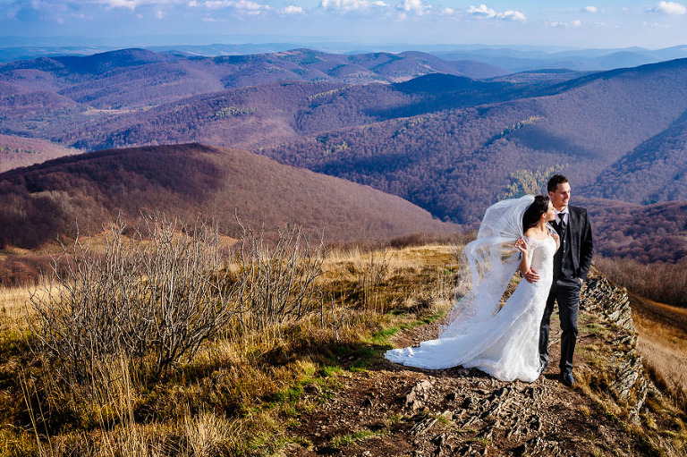 Magda i Maciek sesja zdjęciowa Bieszczady, fotograf ślubny Warszawa