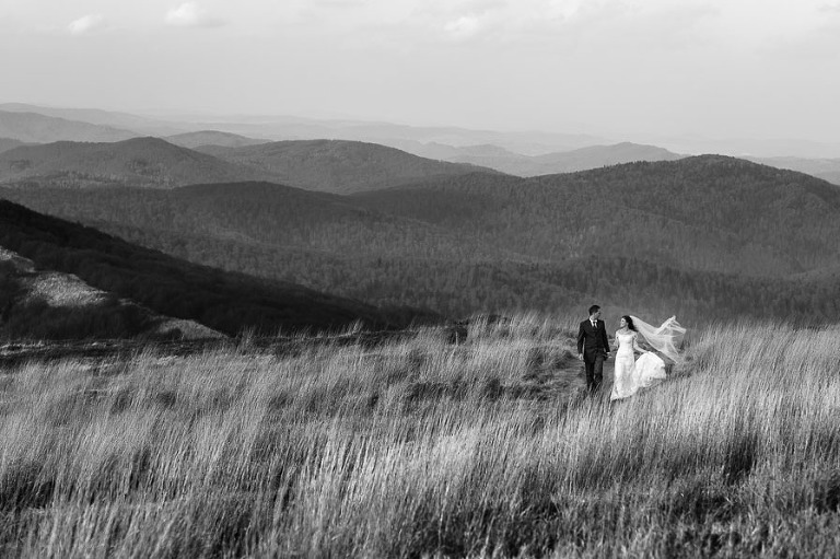Magda i Maciek sesja zdjęciowa Bieszczady, fotograf ślubny Warszawa