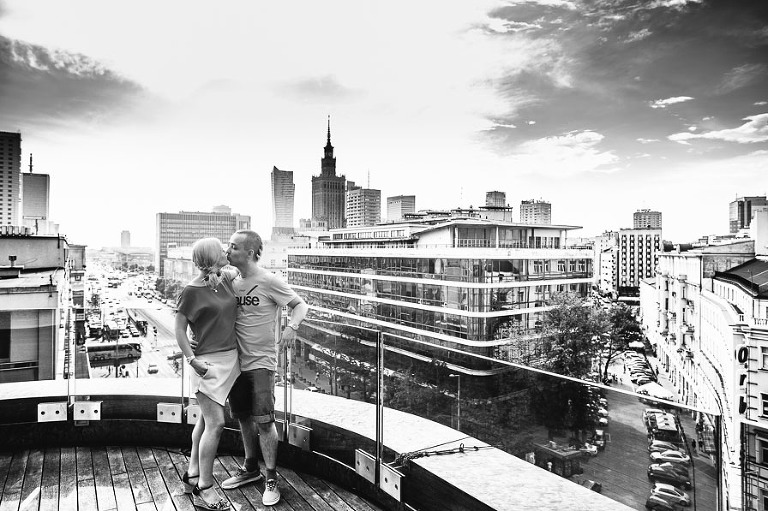 Fotograf ślubny Warszawa - Magda i Krzysiek sesja przedślubna w centum Warszawy
