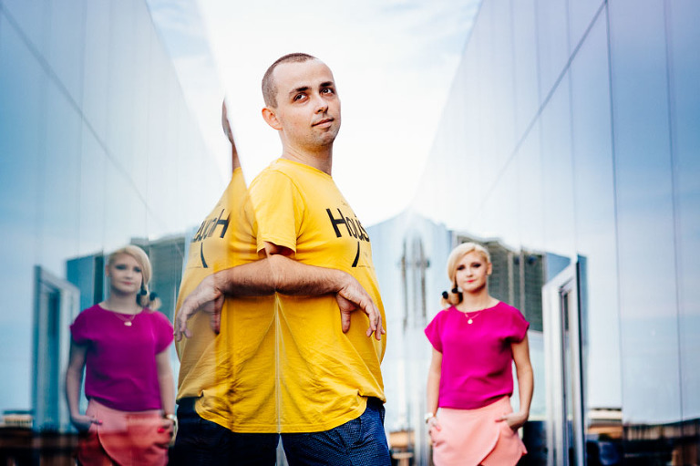 Fotograf ślubny Warszawa - Magda i Krzysiek sesja przedślubna w centum Warszawy