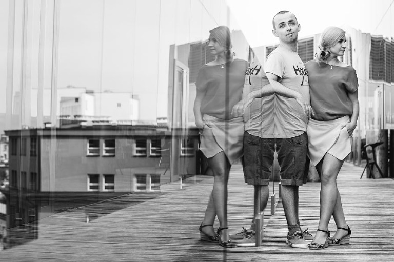 Fotograf ślubny Warszawa - Magda i Krzysiek sesja przedślubna w centum Warszawy