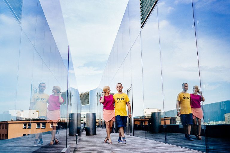 Fotograf ślubny Warszawa - Magda i Krzysiek sesja przedślubna w centum Warszawy