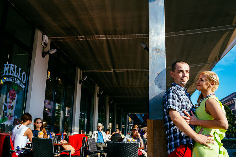 Fotograf ślubny Warszawa - Magda i Krzysiek sesja przedślubna w centum Warszawy