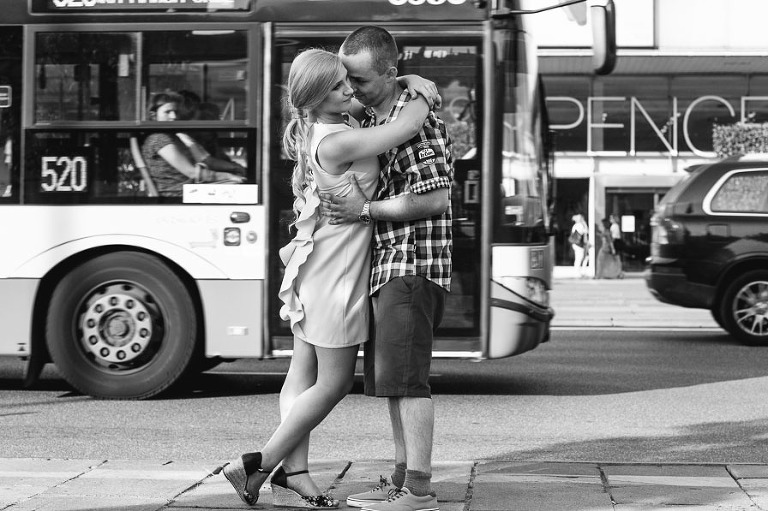 Fotograf ślubny Warszawa - Magda i Krzysiek sesja przedślubna w centum Warszawy